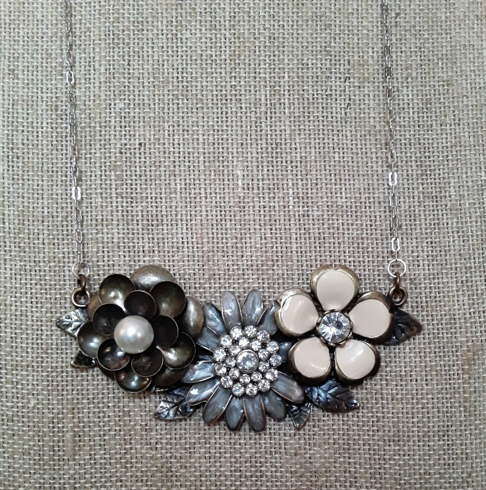 Handmade Flower Charm Necklace